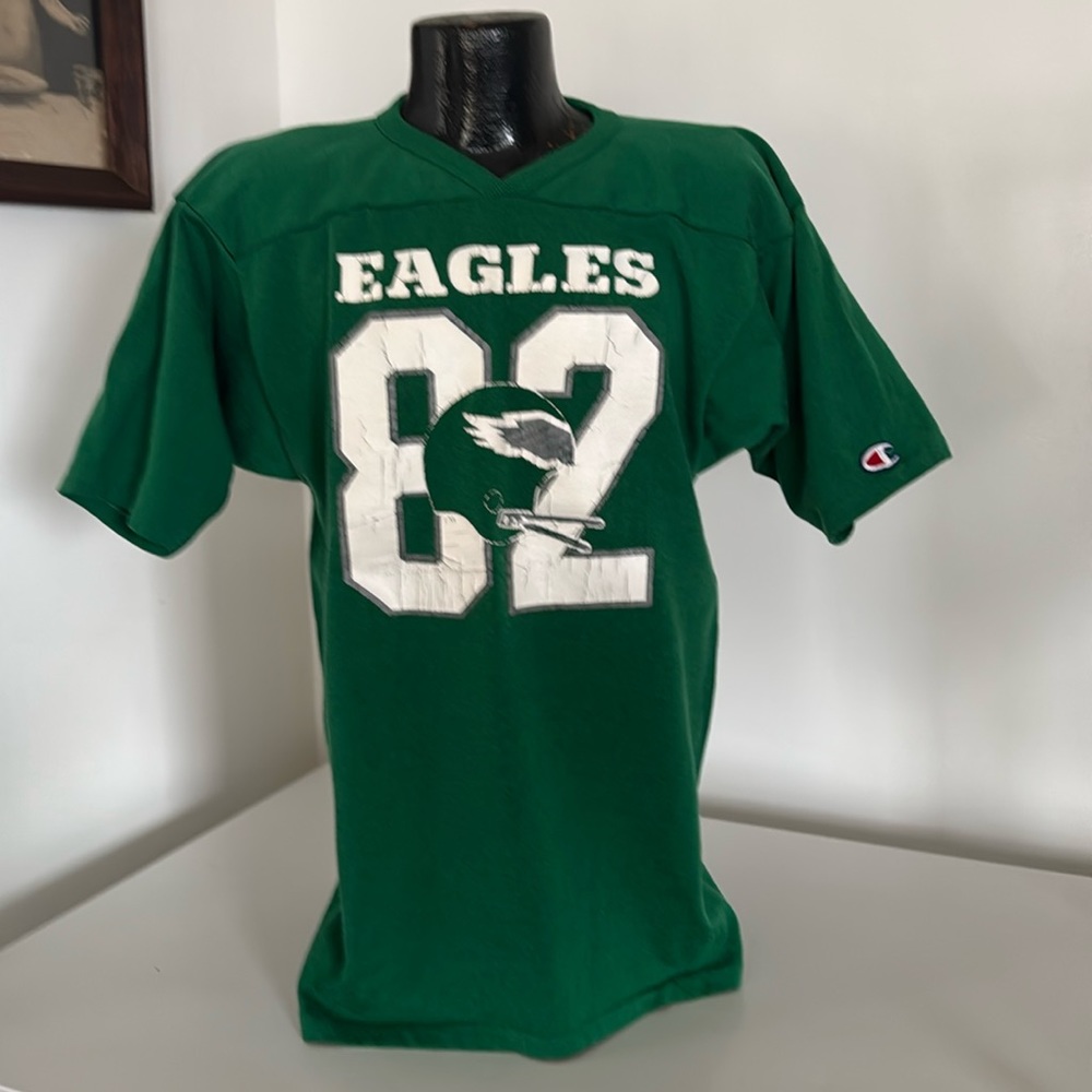 Vintage Champion NFL Eagles Football Jersey 82 Mike Quick L